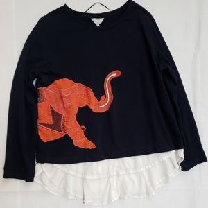 Crown & Ivy Woman Plus Sz 1X Navy Blue